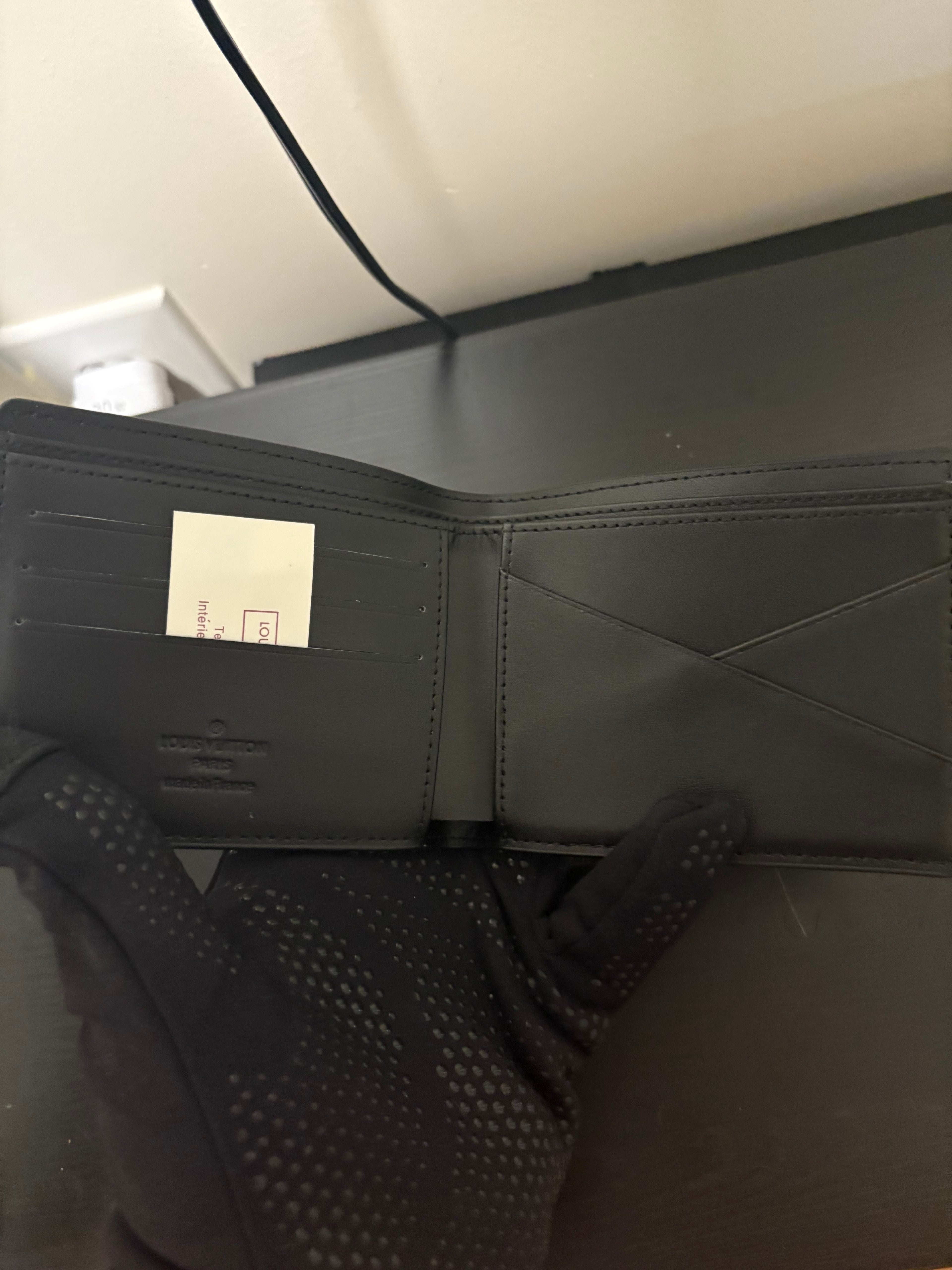 LV monogram wallet in black and grey