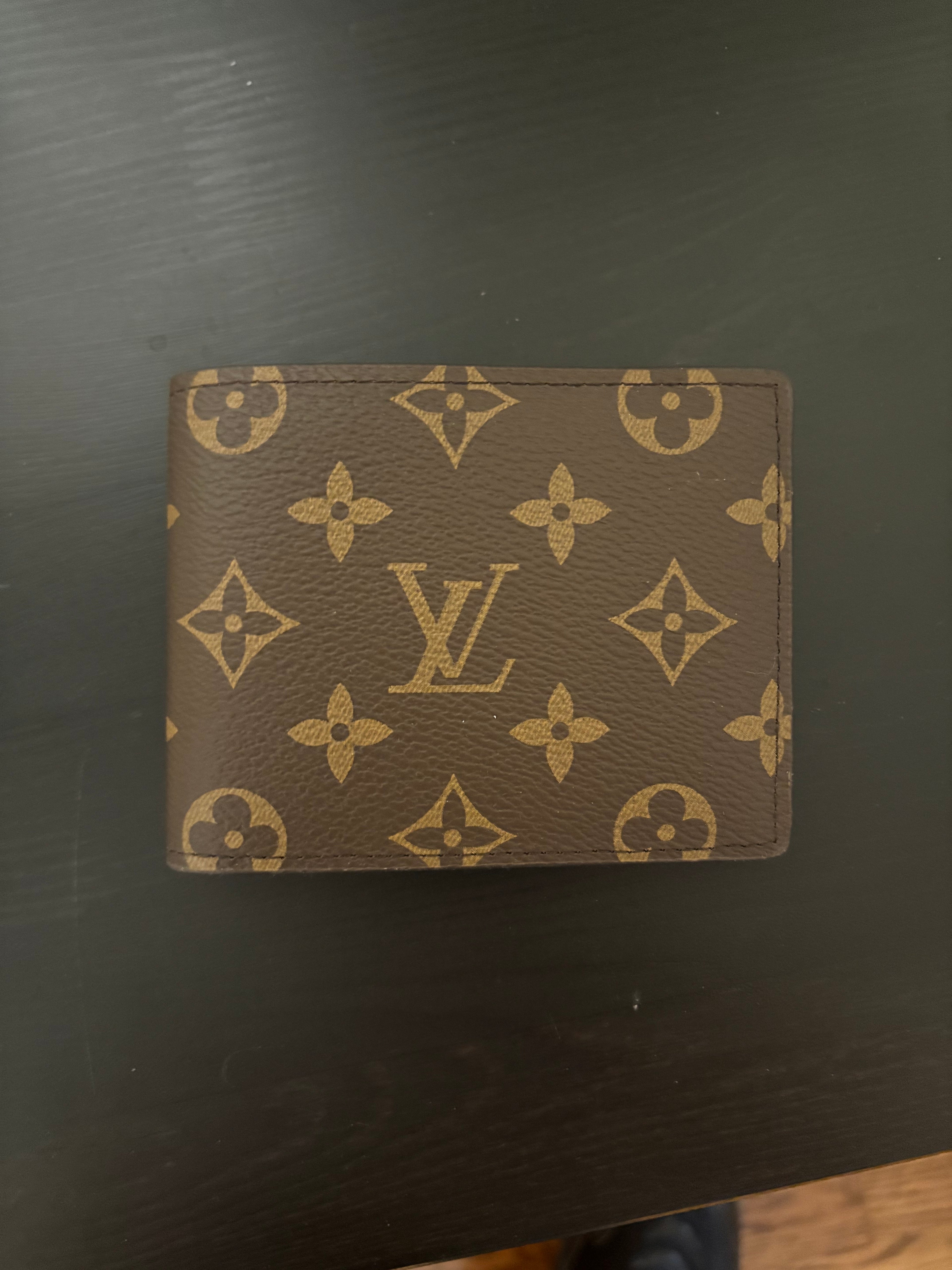 LV monogram wallet in brown