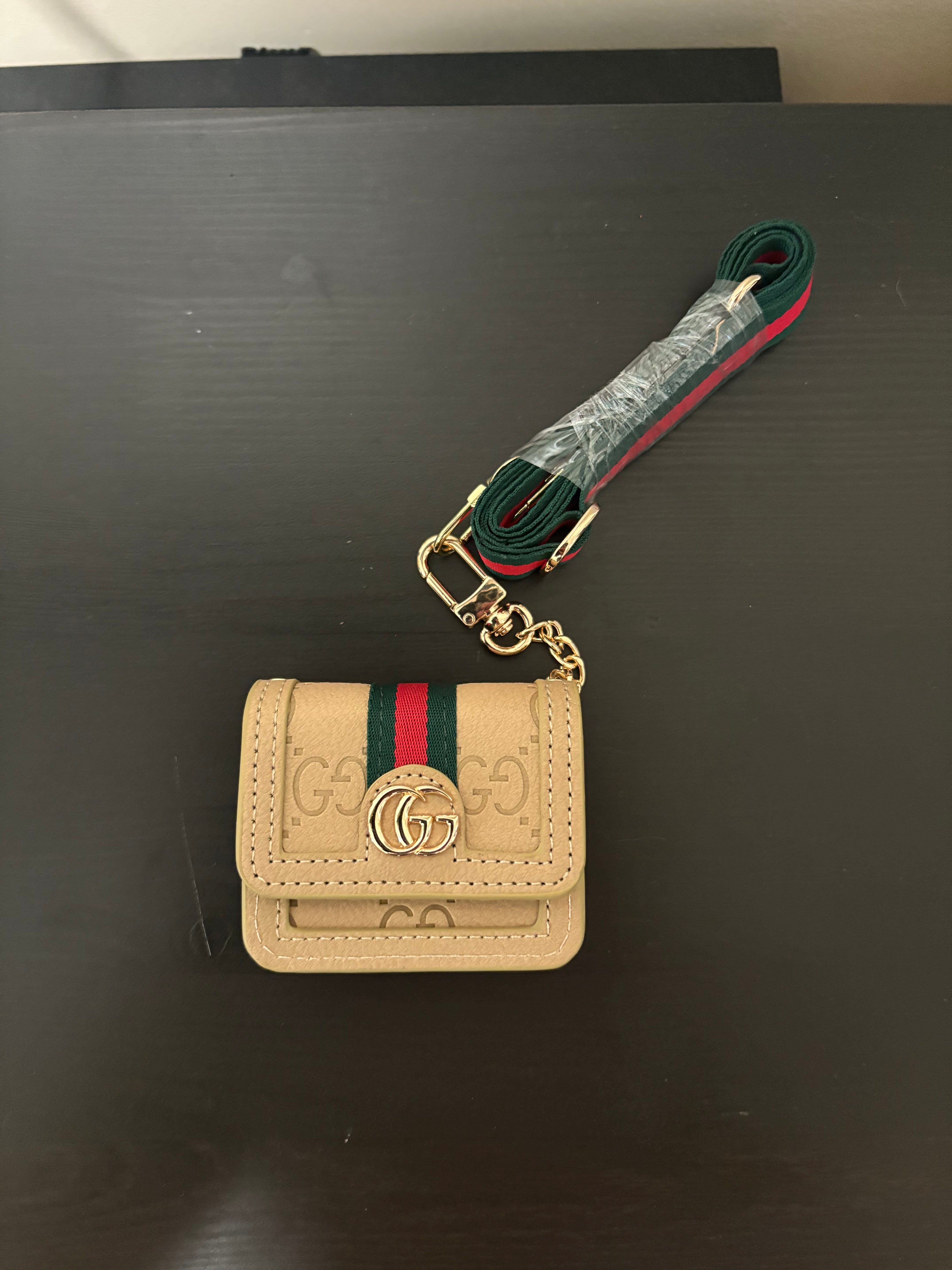 Gucci Airpod Case Tan