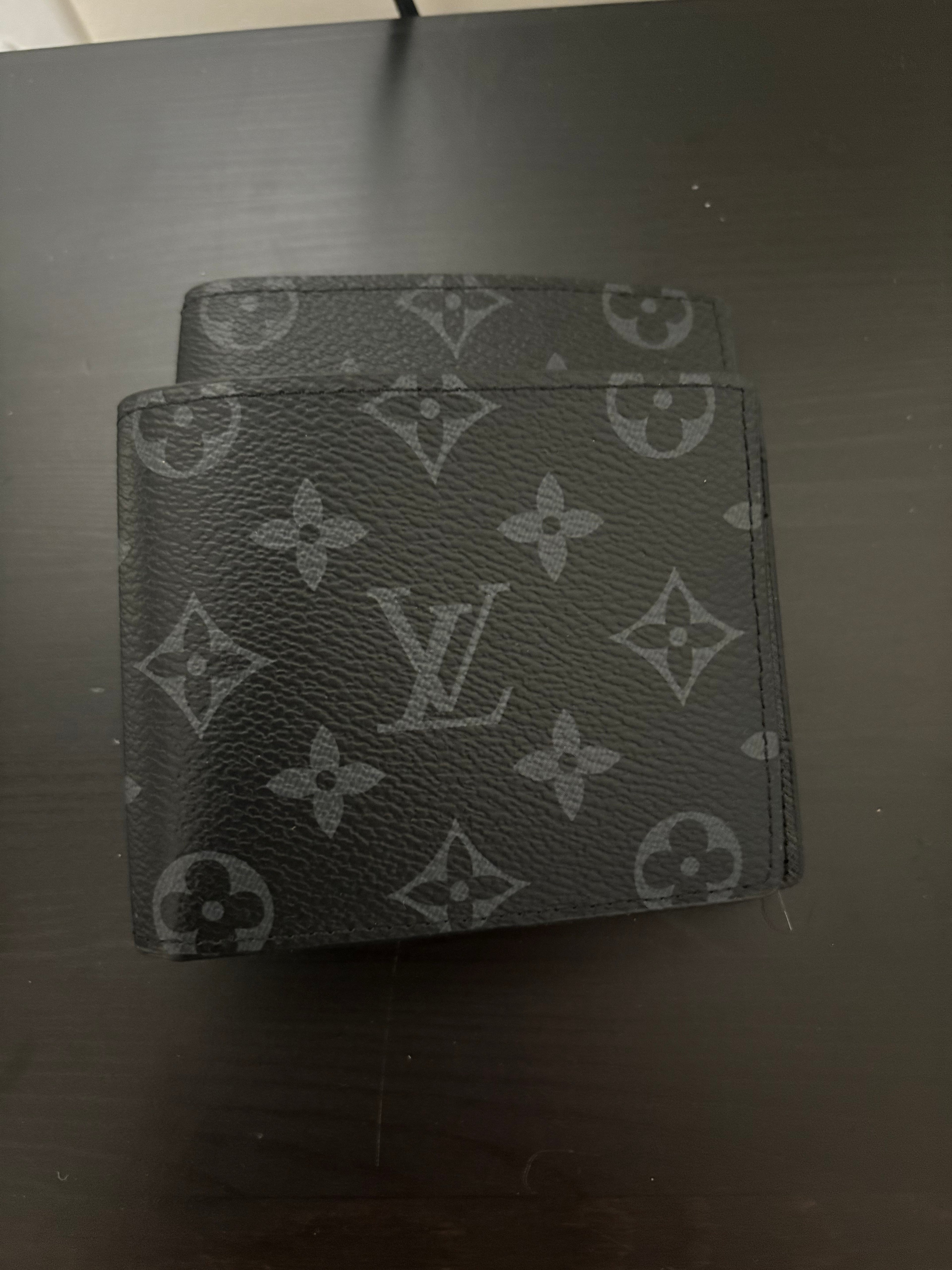 LV monogram wallet in black and grey